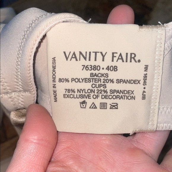 Vanity Fair Beauty Back for a smooth back, t-shirt bra 40B, NWT - Picture 5 of 7